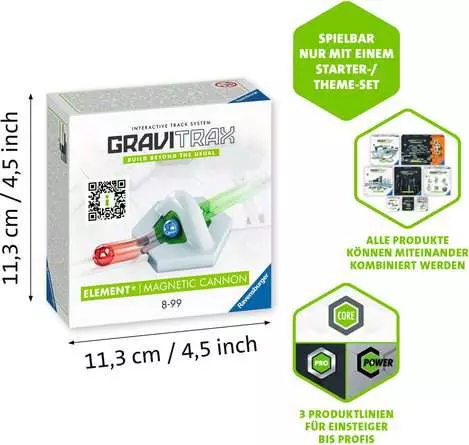 GraviTrax Element Magnetic cannon - Kugelbahn-Erweiterung für Kinder ab 8 Jahren