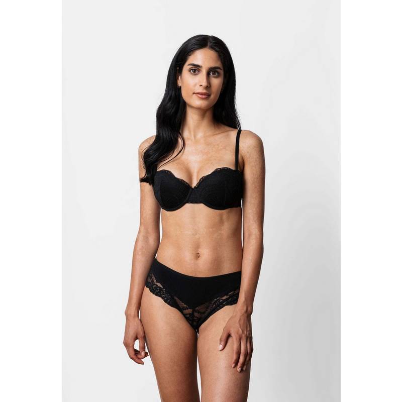 Snocks Hipster mit Spitze aus Bio-Baumwolle Unterhose Damen