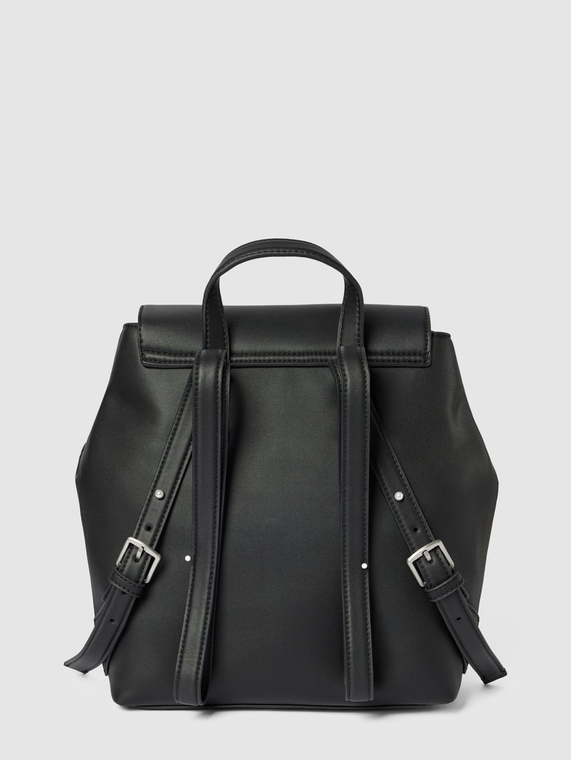 Rucksack mit Label-Detail in schwarz
