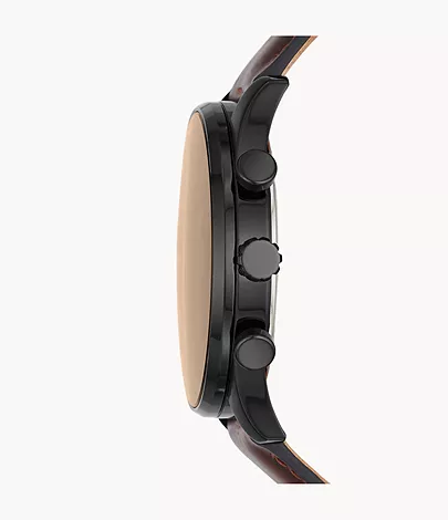 Fossil Outlet Herrenuhr Sullivan Multifunktion Leder Braun
