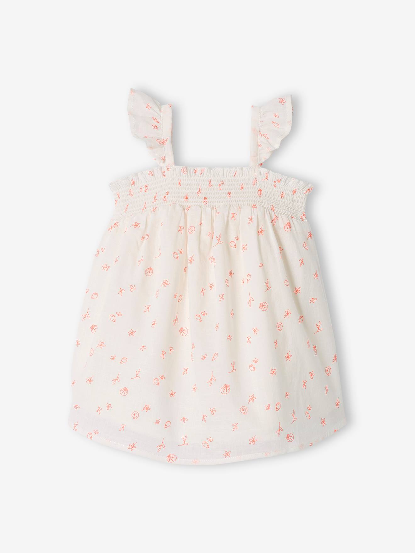 Ensemble bébé robe et bloomer écru