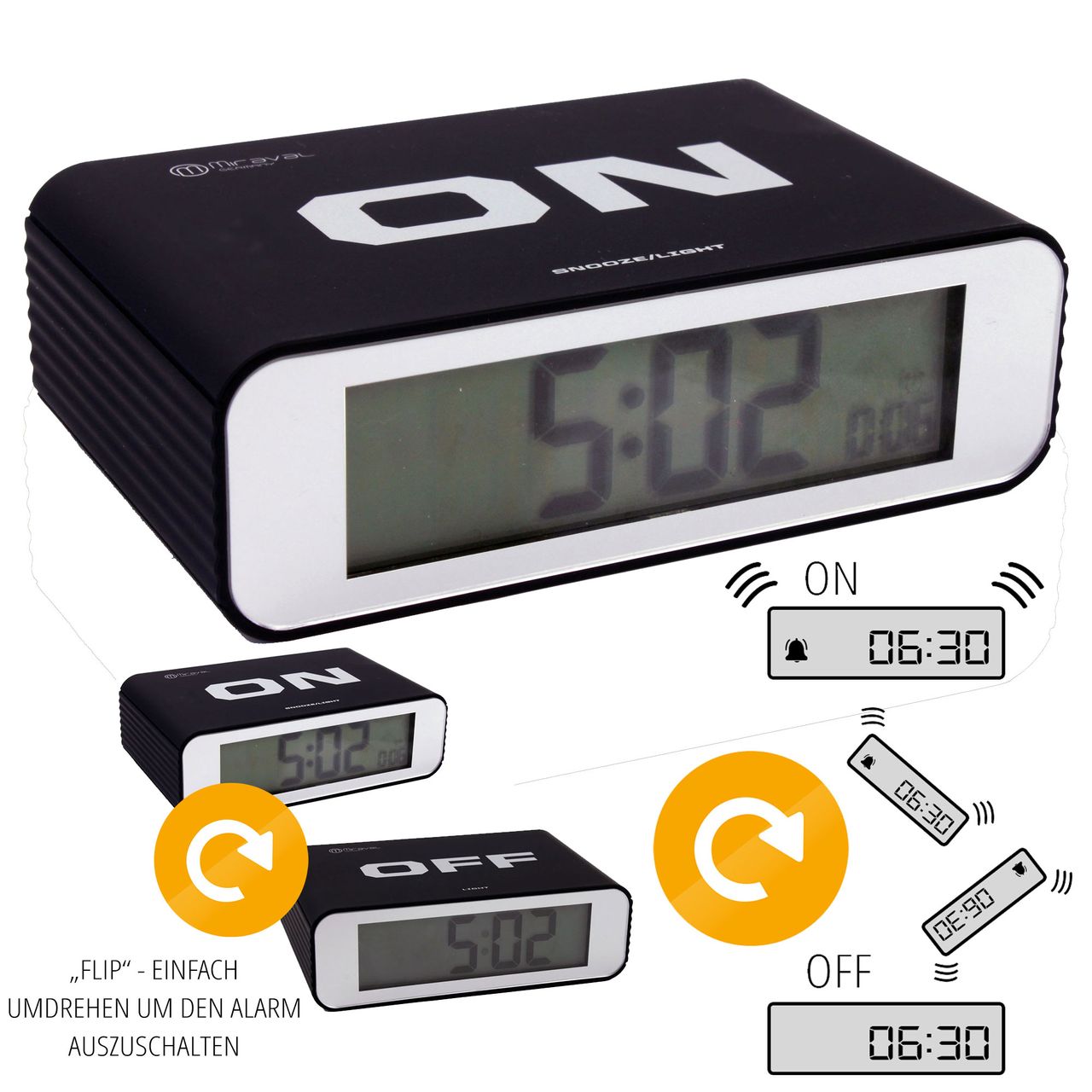 MIRAVAL digitaler LCD Wecker mit 