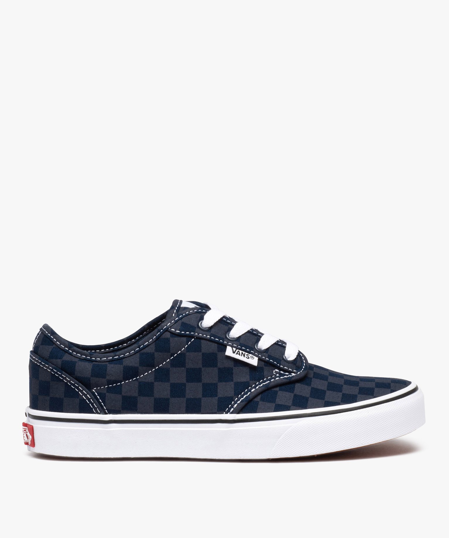 Baskets Garçon en toile à motif damier - Vans marine | GEMO