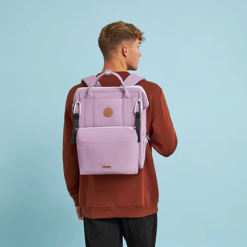 Agde purple diaper bag