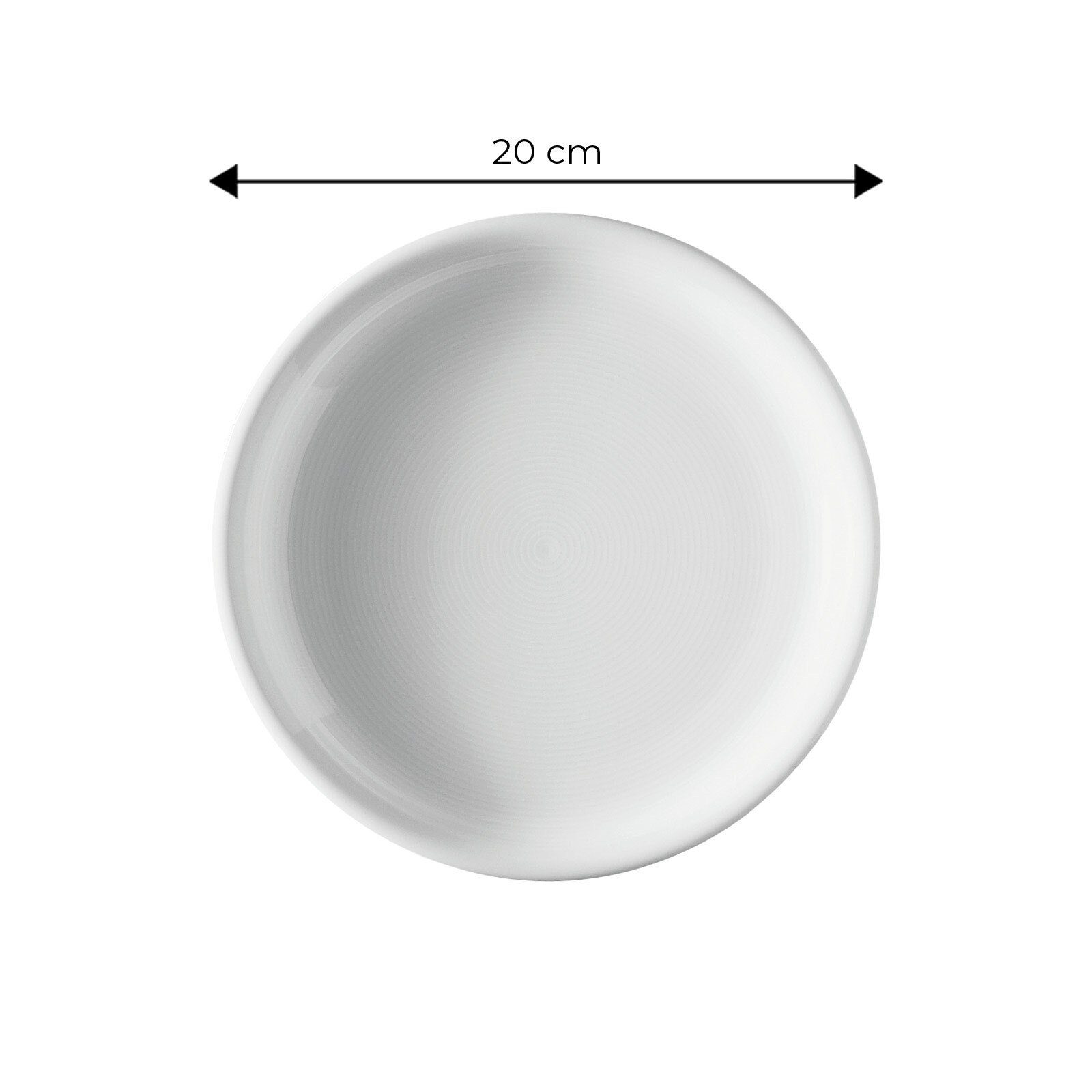 Thomas Porzellan Frühstücksteller Trend Weiss Frühstücksteller ø 20 cm, (1 St)