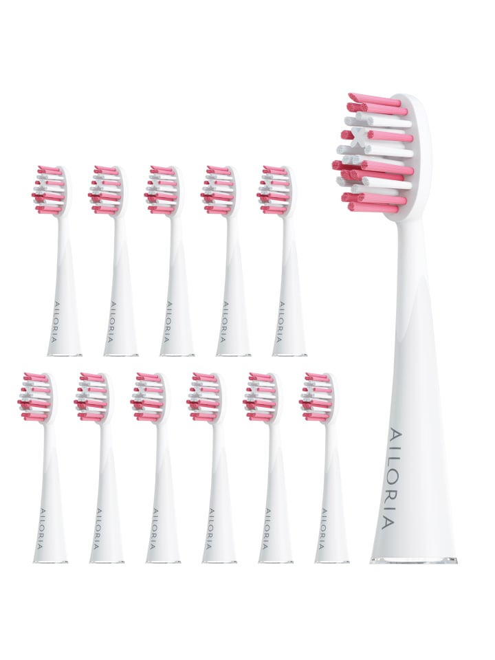 Ailoria SHINE BRIGHT Extra Clean Ersatzbürstenköpfe 12er Set in rosa günstig kaufen onesize