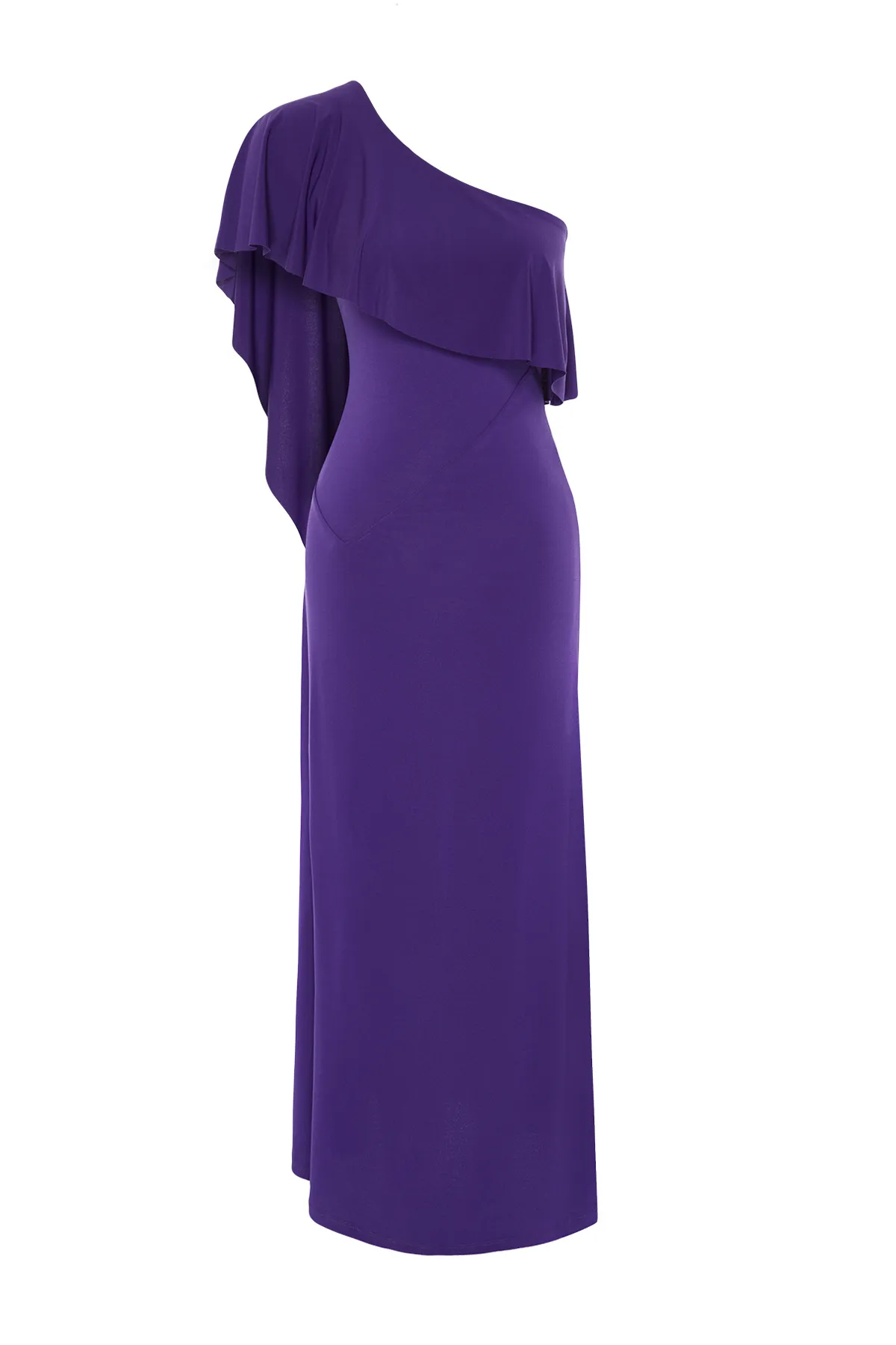 Trendyol Collection  Lila Taillenöffnung/Skater-Strick-elegantes Abendkleid TPRSS24EL00096