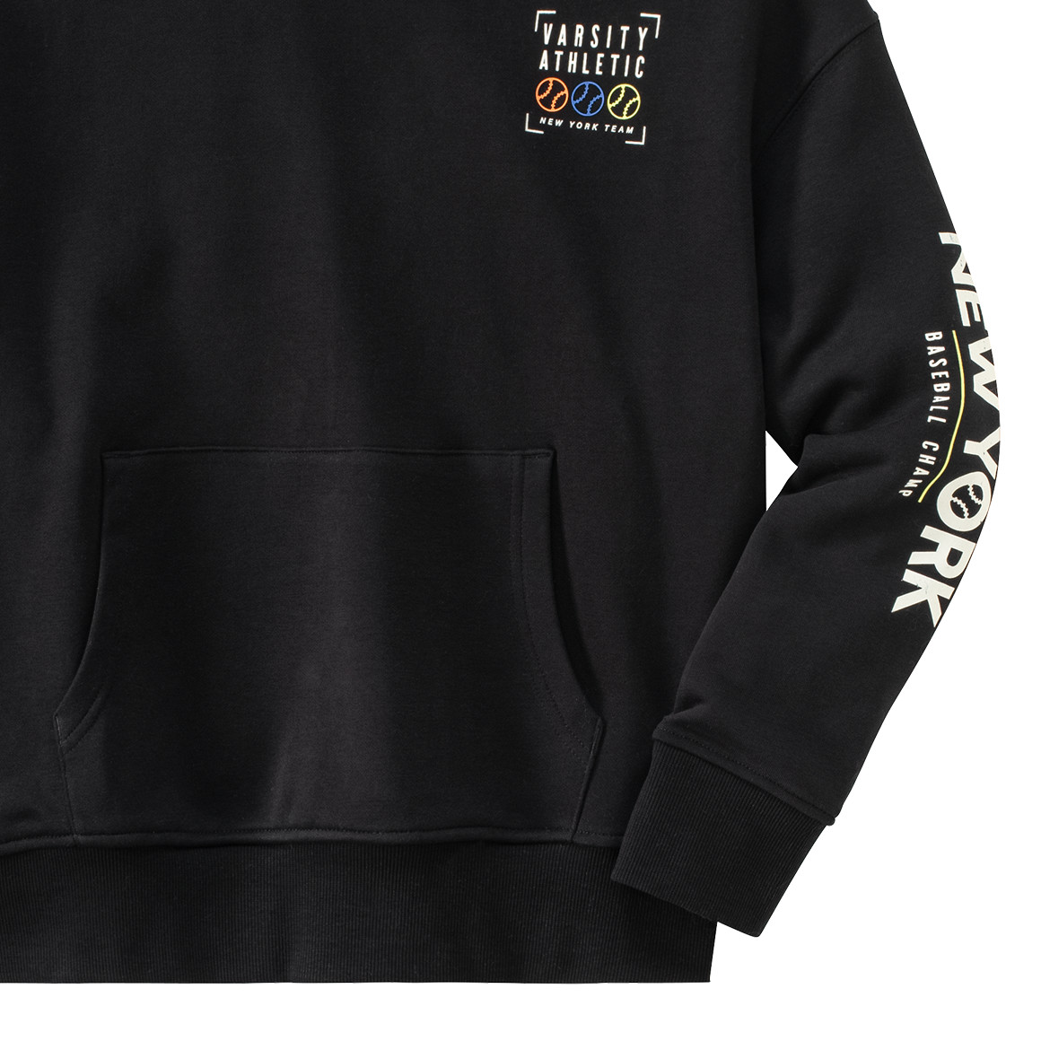 Jungen Hoodie mit gummiertem Print