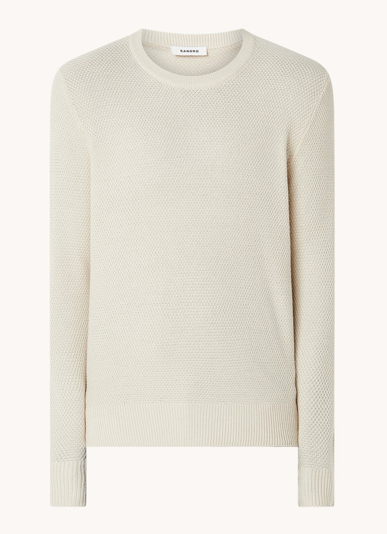 Sandro Chunky knit pullover in wool blend