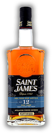 Saint James Rhum Vieux Réserve Privée 12 Years Saint James Rhum Vieux Réserve Privée 12 Years Die 12-jährige Lagerzeit bringt einen kupferbraunen Rum mit wunderbarem aromatischem Reichtum hervor. Alter 12 J. - 0,7	 Liter - Vol 43%