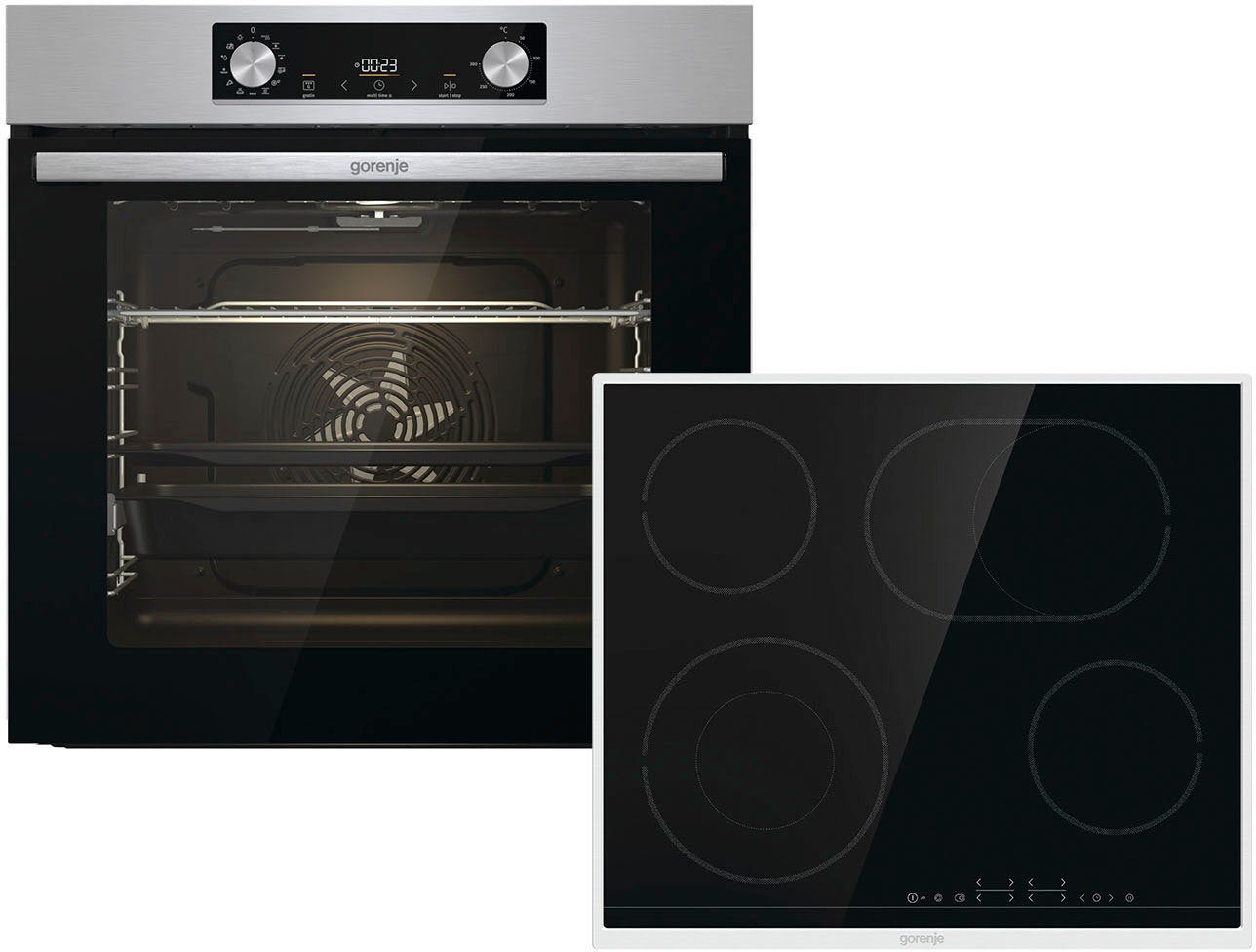 GORENJE Backofen-Set Steam Set, mit 1-fach-Teleskopauszug
