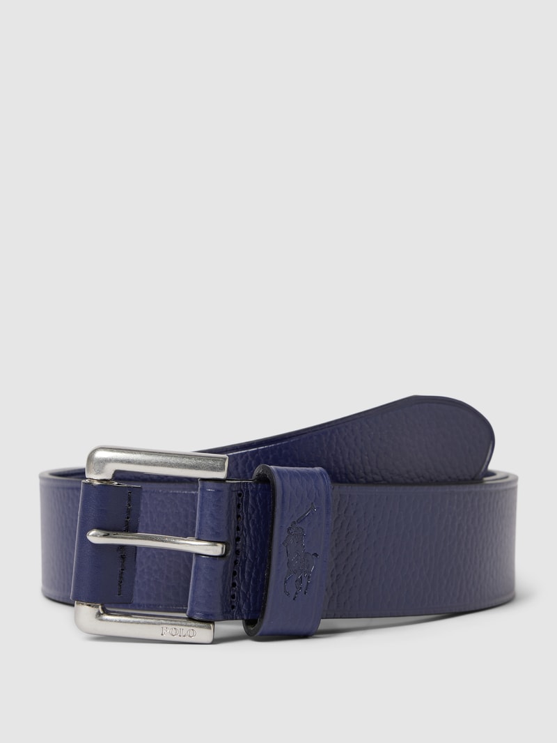 Gürtel mit Dornschließe in marineblau