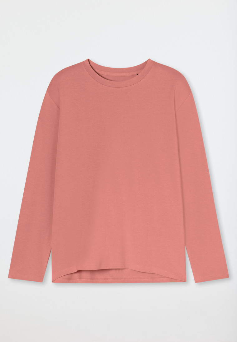Shirt langarm rundhals papaya - Mix+Relax