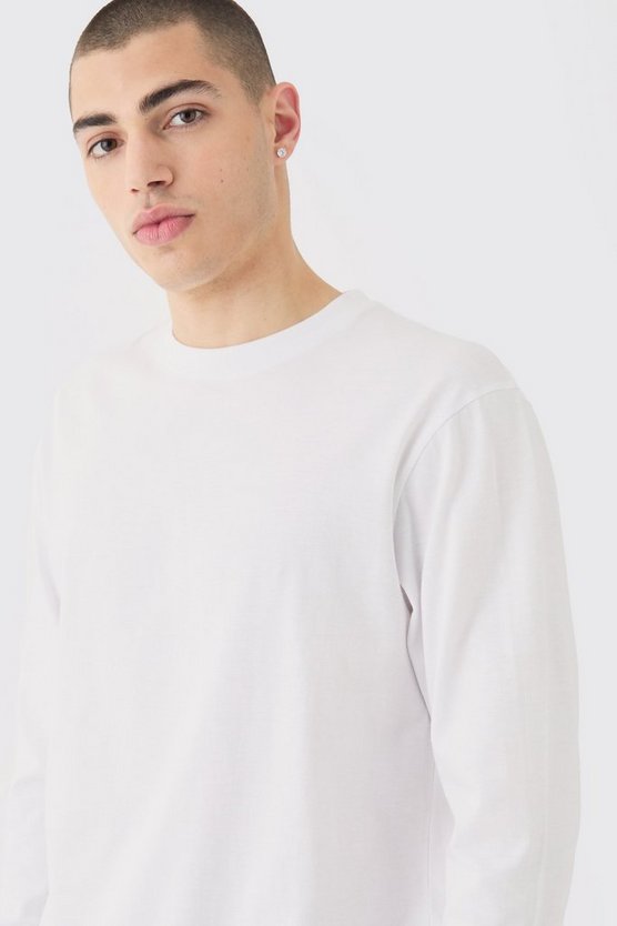 Langärmliges Rundhals T-Shirt