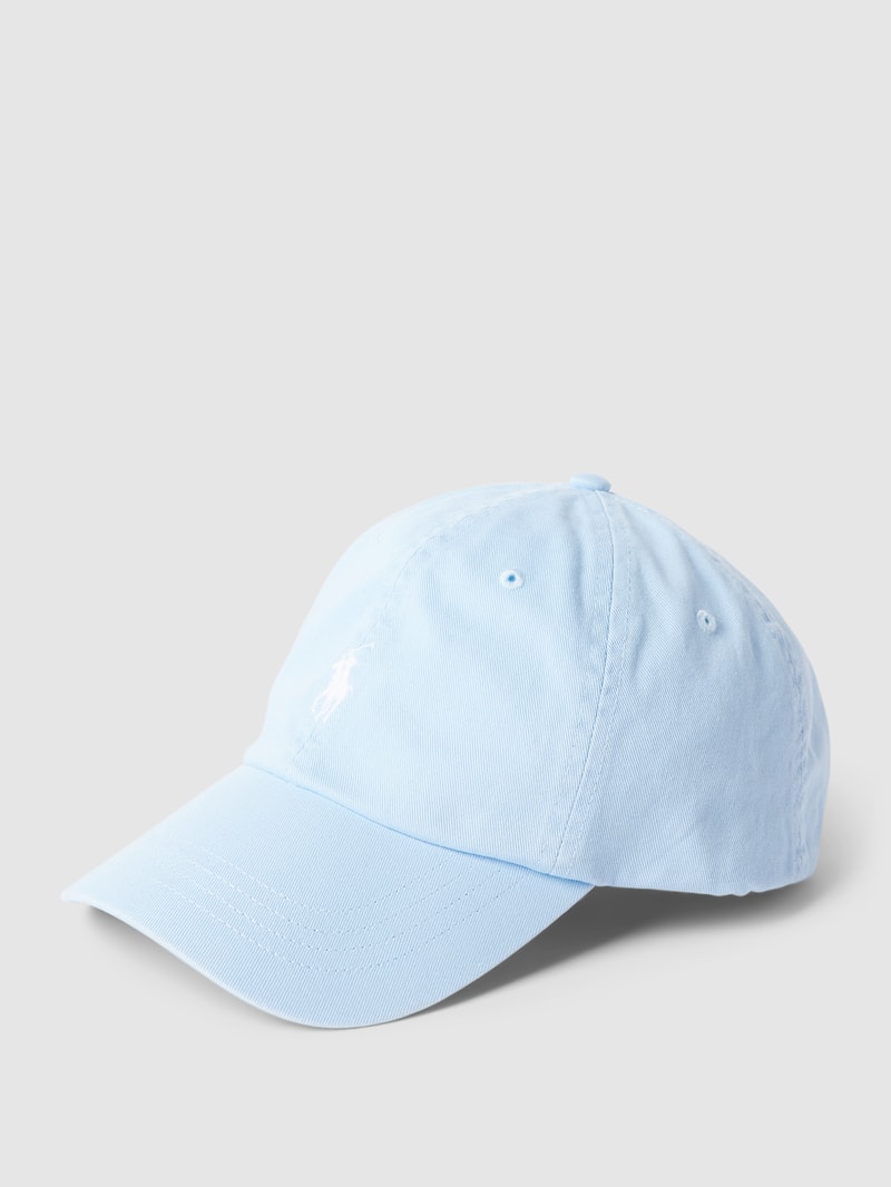 Basecap mit Logo-Stickerei und verstellbarem Riegel in bleu