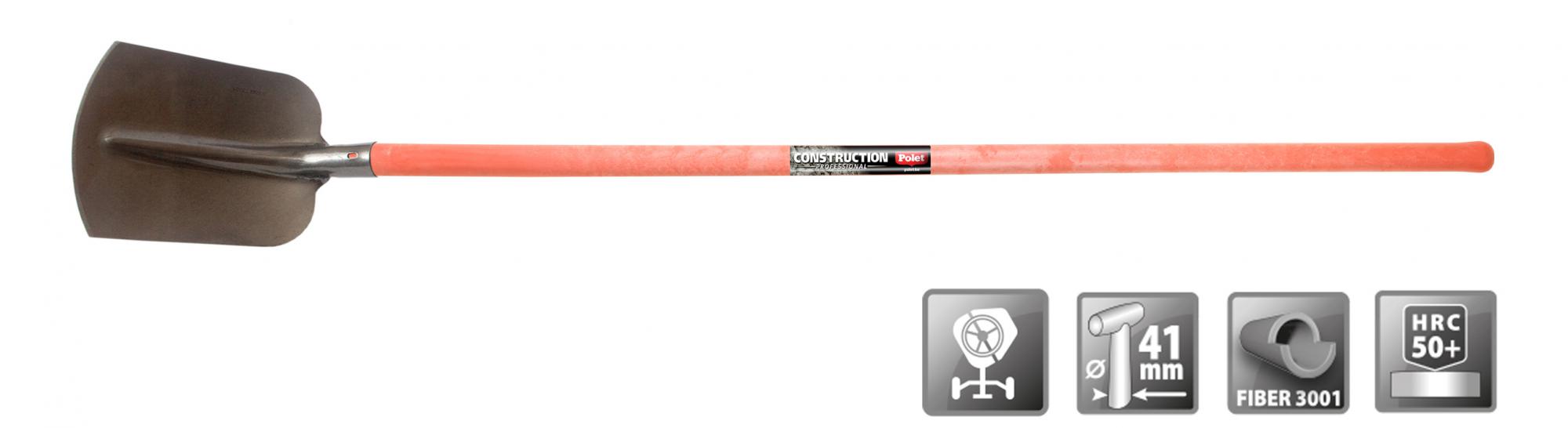 Pala da sabbia professionale Polet FH110216 NR00 FIB.3001 1,3 m