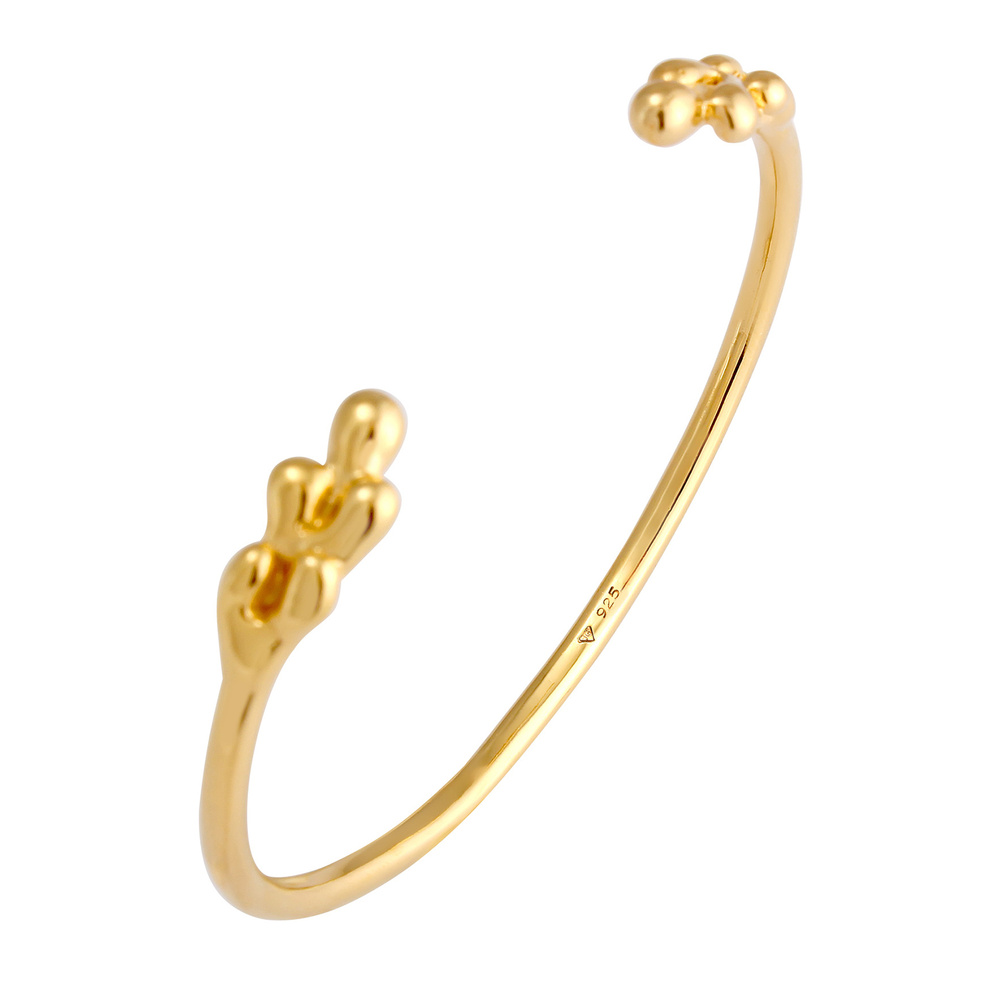 Elli PREMIUM Elli PREMIUM Bracelet pour dames ouvert  Look Boho en 925/1000 argent massif Bracelet