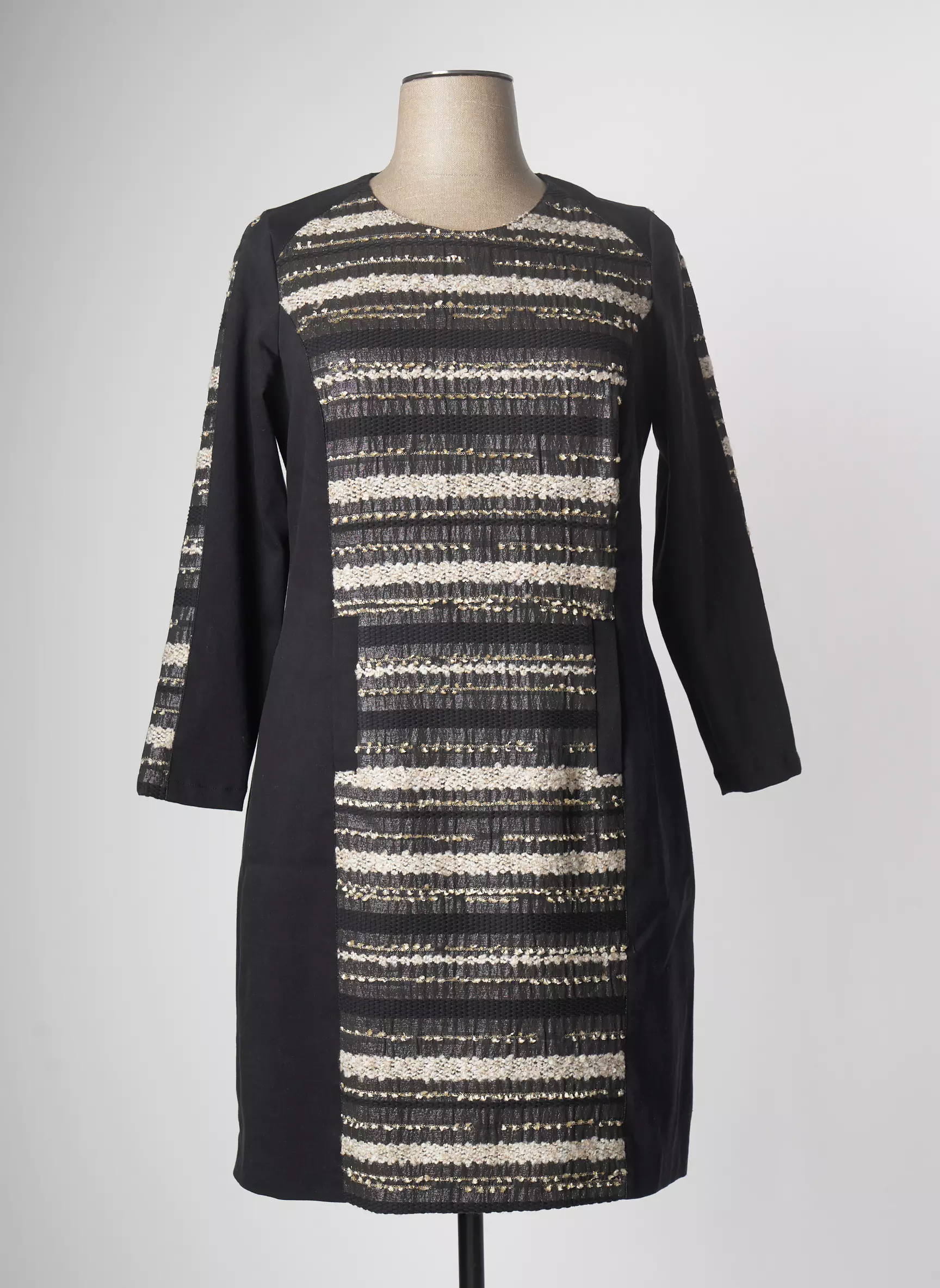 Meri Esca Robes Mi Longues Femme couleur noir