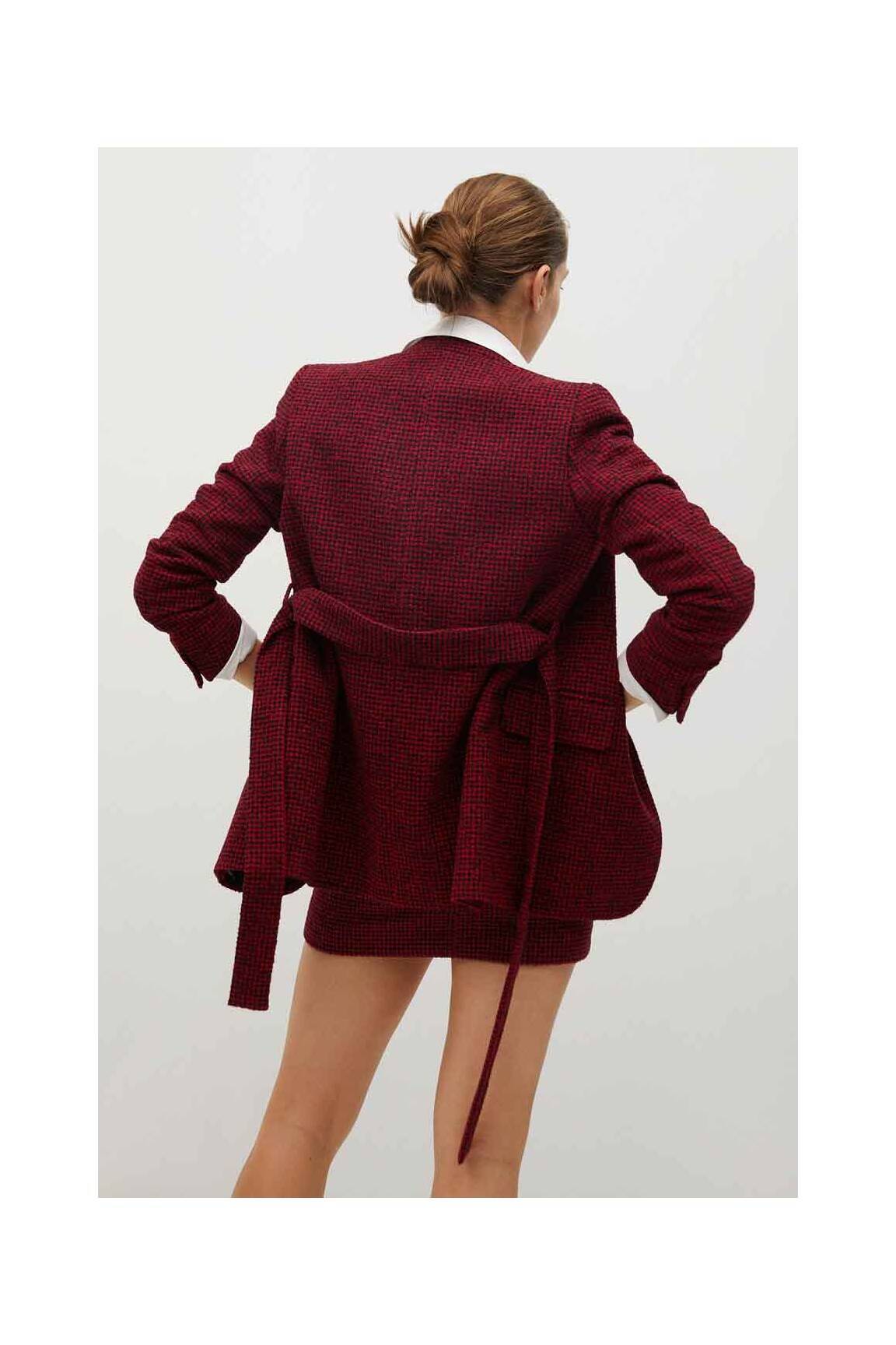 Mango Manteaux Longs Femme couleur rouge