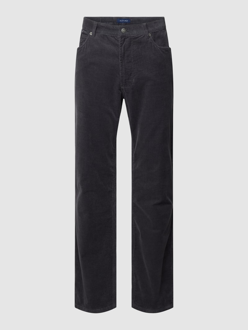 Hose im 5-Pocket-Design in dunkelgrau