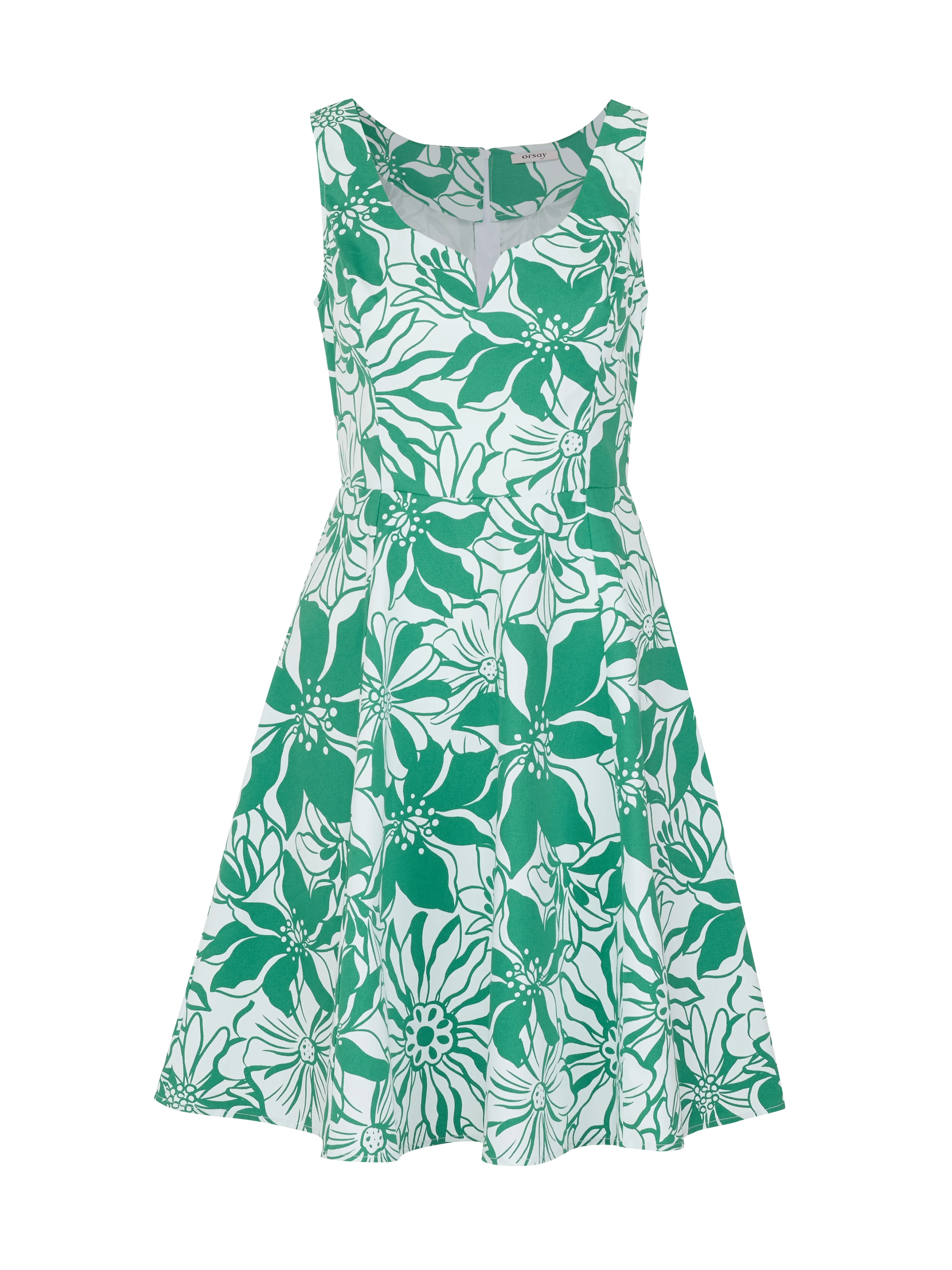 Grünes gemustertes Damenkleid ORSAY