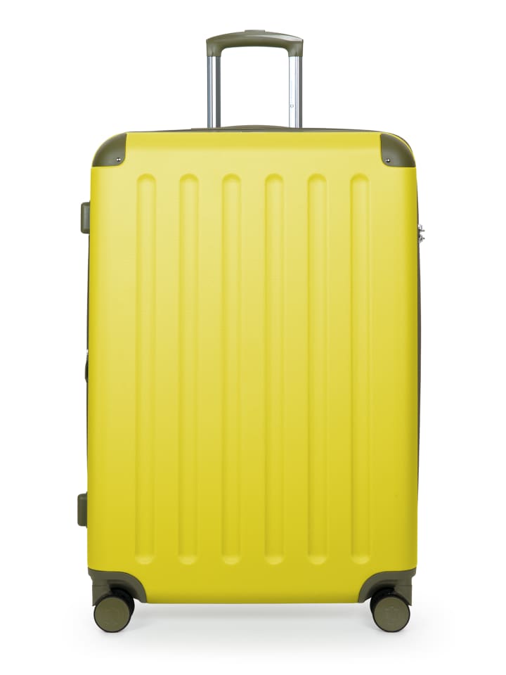 Hauptstadtkoffer Spree - Großer Koffer erweiterbar XL Trolley Aufgabegepäck, TSA, in Lemon günstig kaufen L