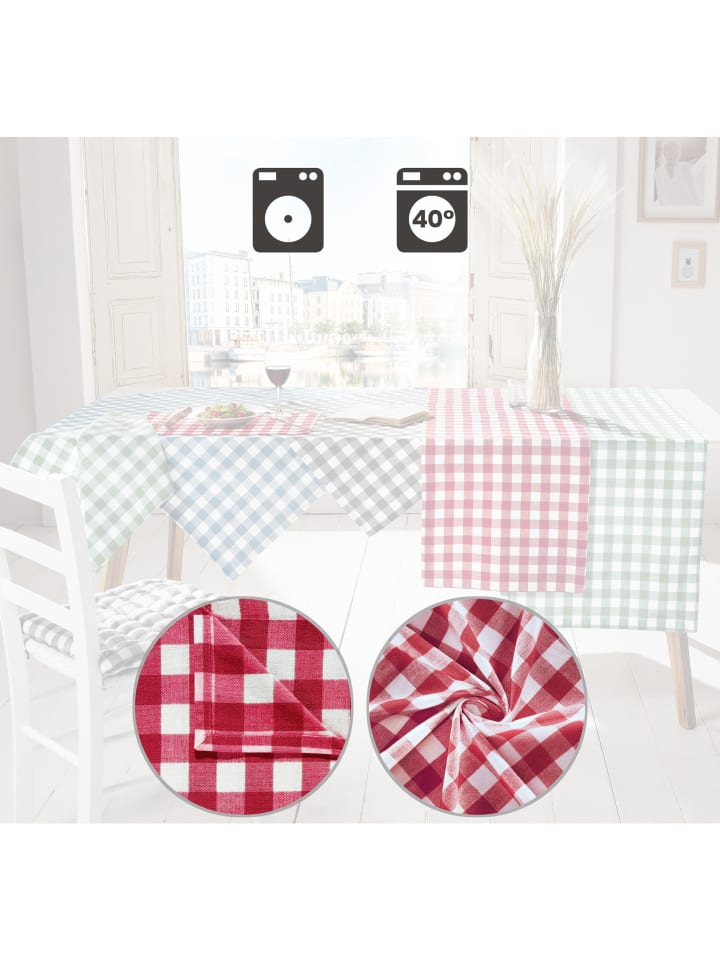 REDBEST Tischdecke Nashville in rot günstig kaufen