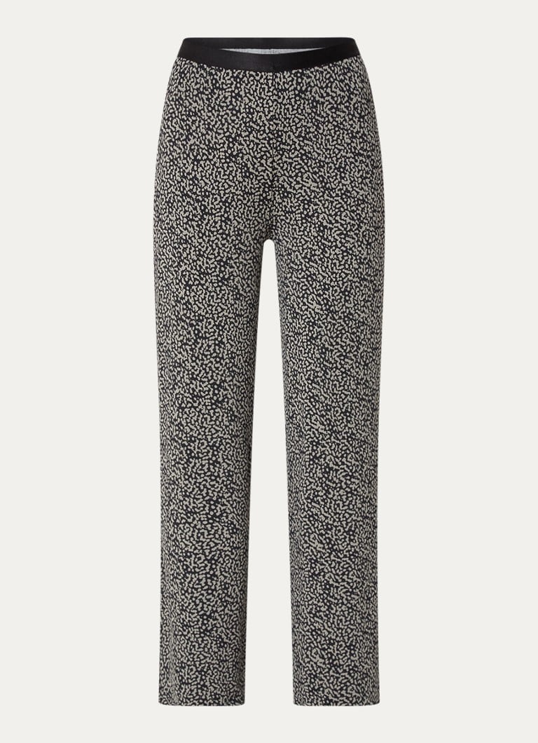 Marc O'Polo Wide fit jersey trousers with print
