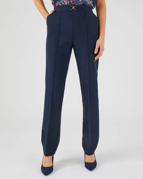 Pantalon enfilable à boucle fantaisie
