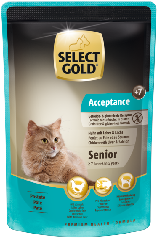 SELECT GOLD Nassfutter SELECT GOLD Senior Acceptance +7 48x85 g