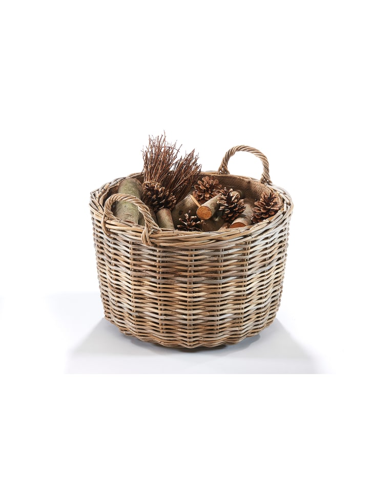 kobolo Kaminholzkorb KUBUFIRE01 in Grau günstig kaufen onesize