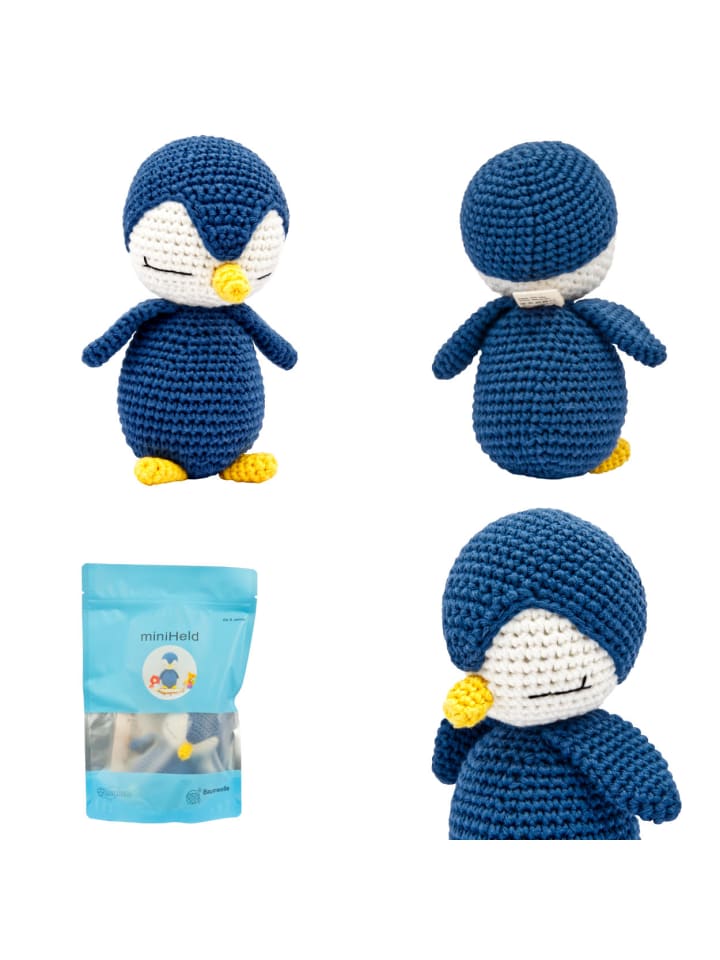 miniHeld Handgestrickter Pinguin gehäkelt aus Baumwolle Spielzeug 16 cm 0 Monate günstig kaufen onesize