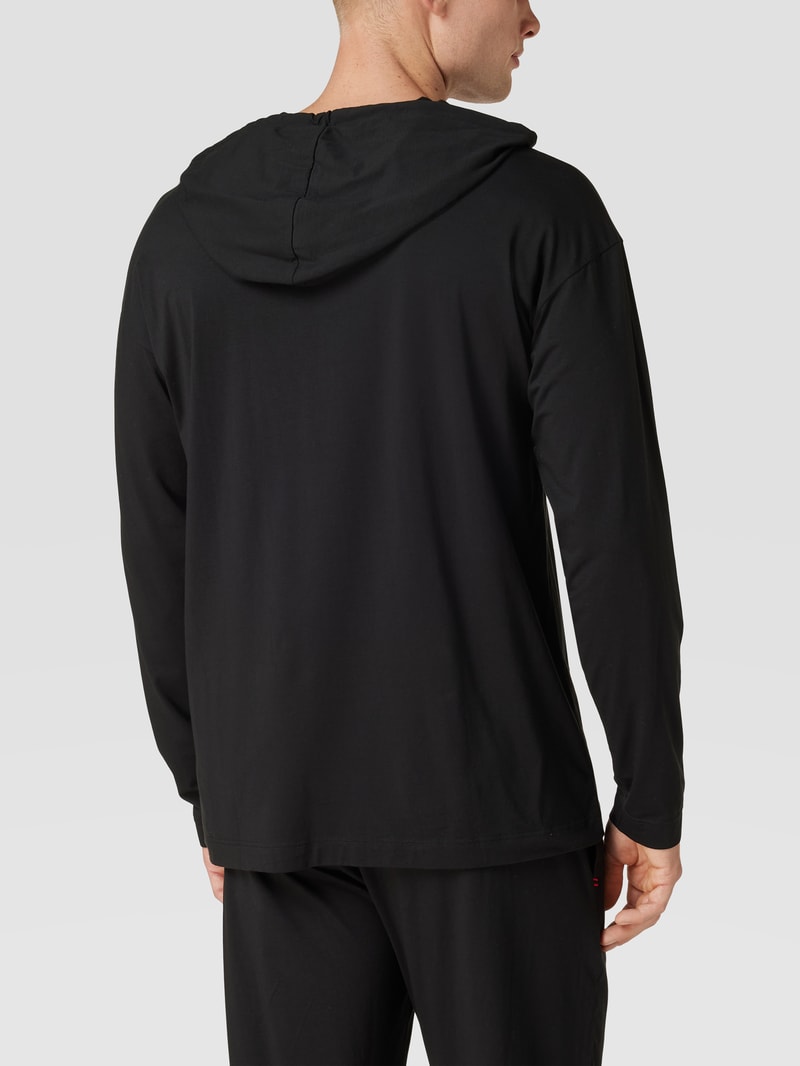 Hoodie mit Label-Print Modell 'Unite' in schwarz