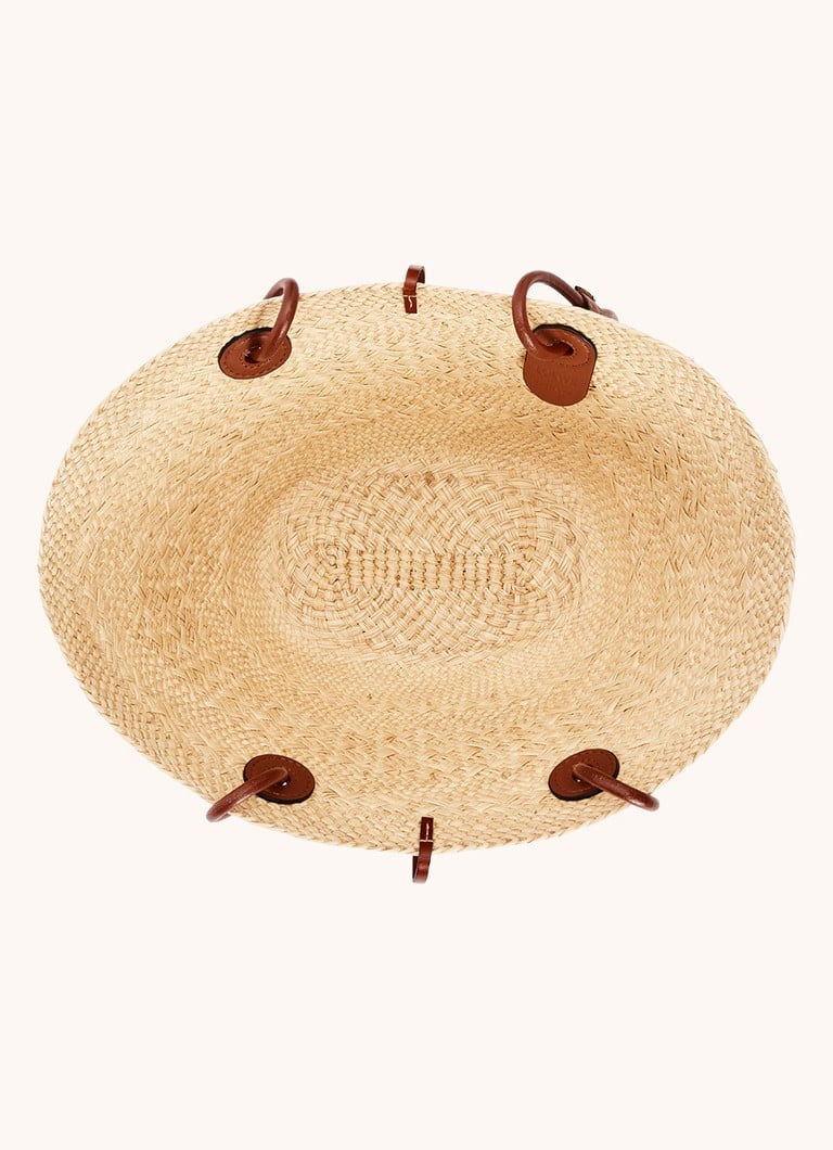 Geantă mică LOEWE Anagram Basket cu detalii din piele de vițel
