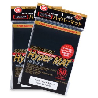 Schutzhüllen KMC Standard Sleeves Hyper Mat Black (80)
