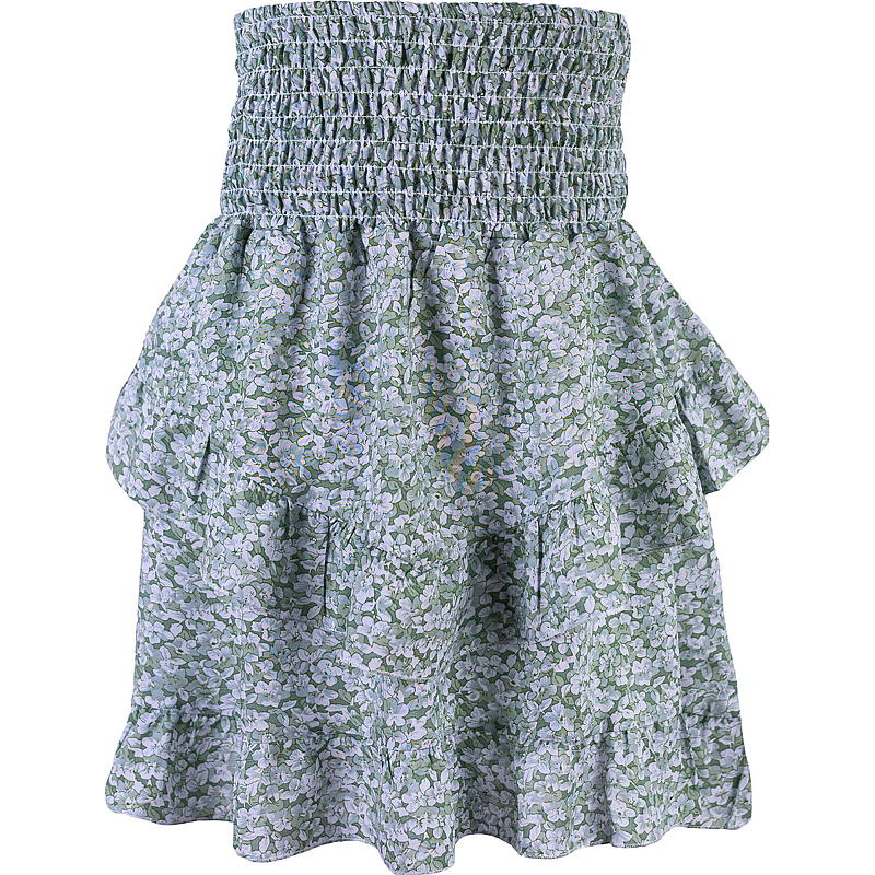 Volangskjørt str S/M-L/XL m/blomstermønster