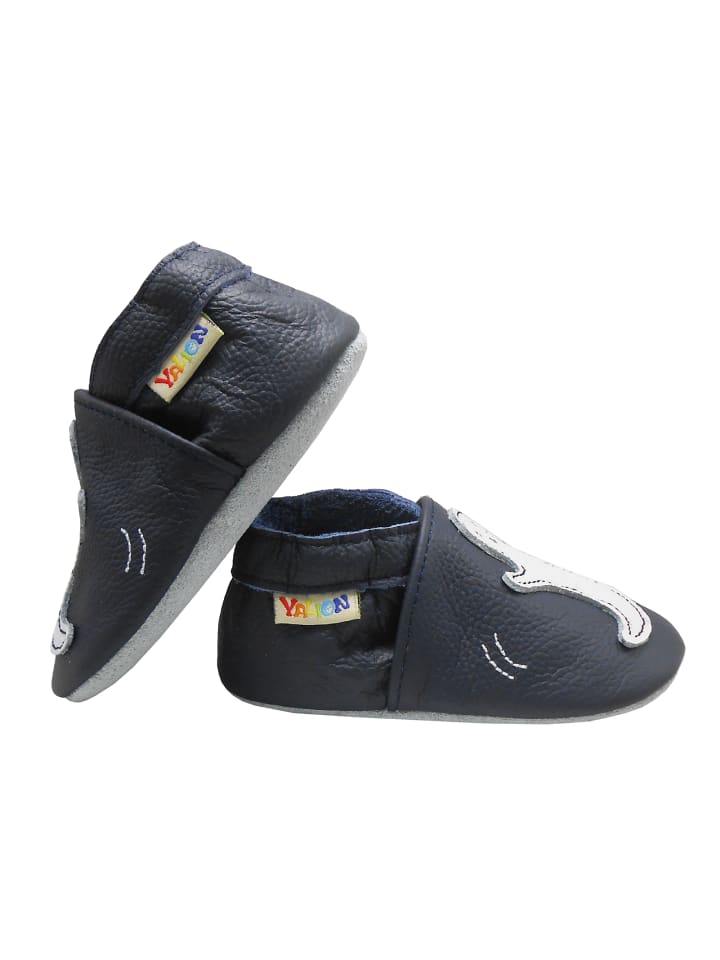 Yalion Leder-Krabbelschuhe 