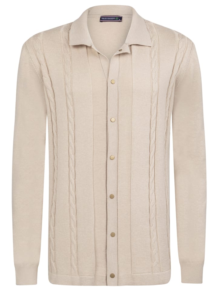 Felix Hardy Strickshirt Mit Langen Ärmeln in Beige günstig kaufen