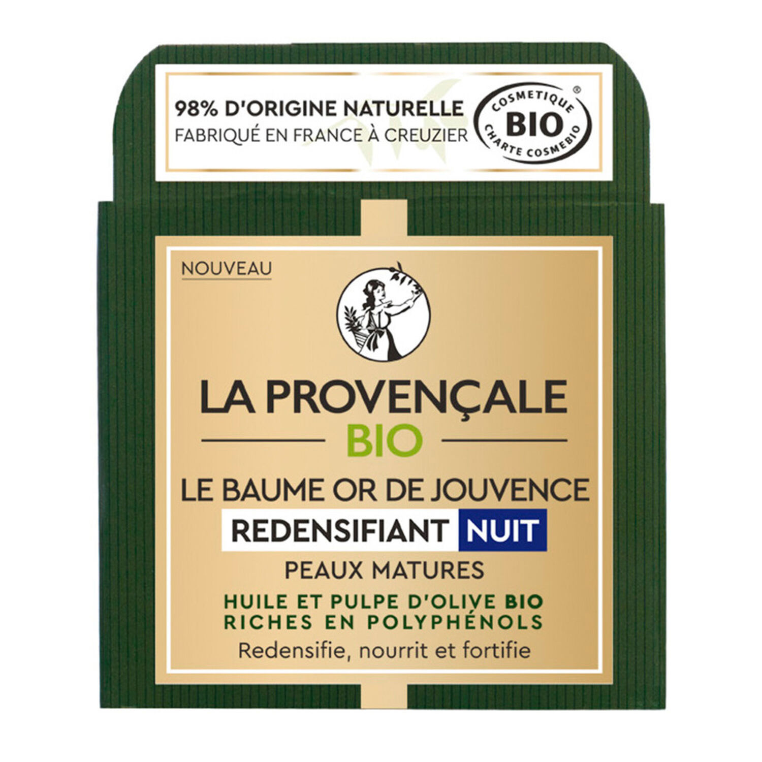 La Provençale Bio Or de Jouvence Baume Nuit Redensifiant Peaux Matures certifié bio