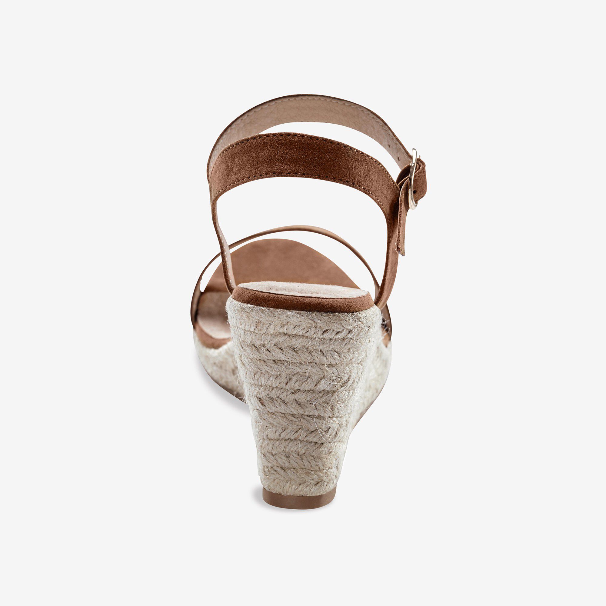 Sandales compensées talon corde