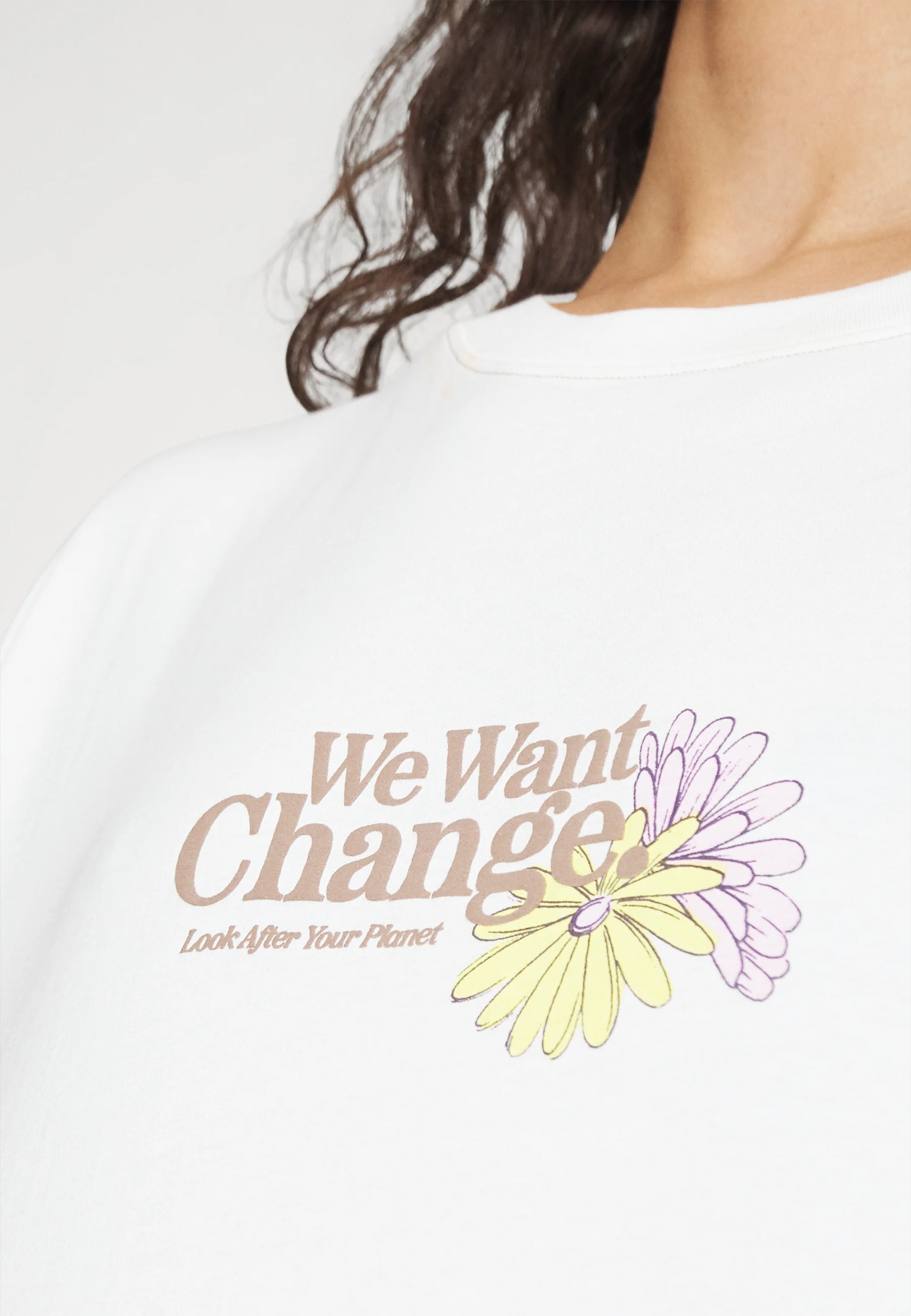 Camisón de algodón sobre el cuerpo