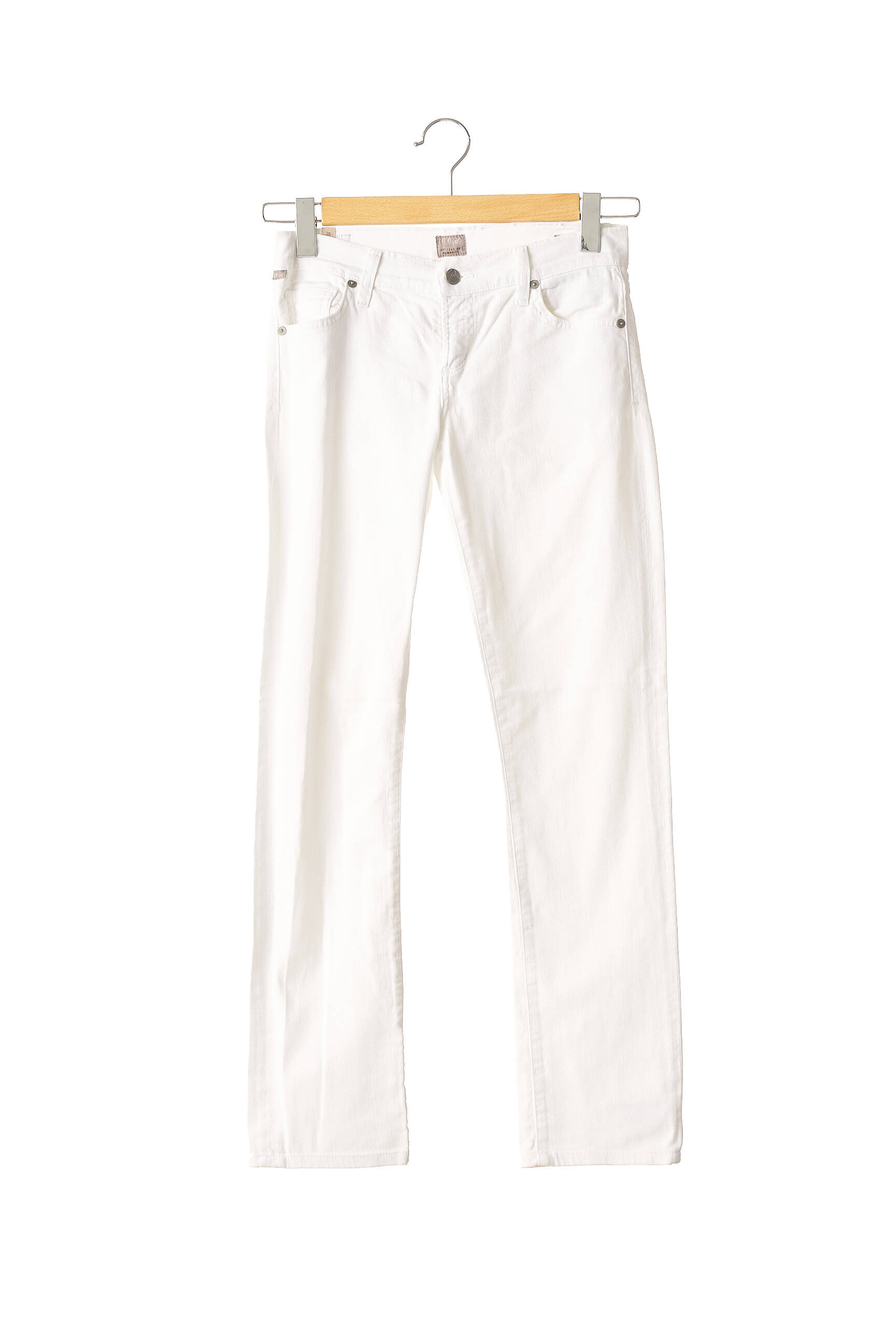 Citizens Of Humanity Jeans Coupe Droite Femme couleur blanc