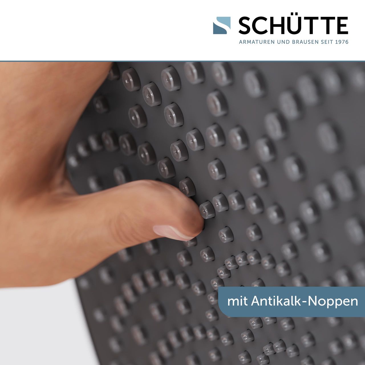 Schütte CAPRI Kopfbrause, Chrom/Anthrazit
