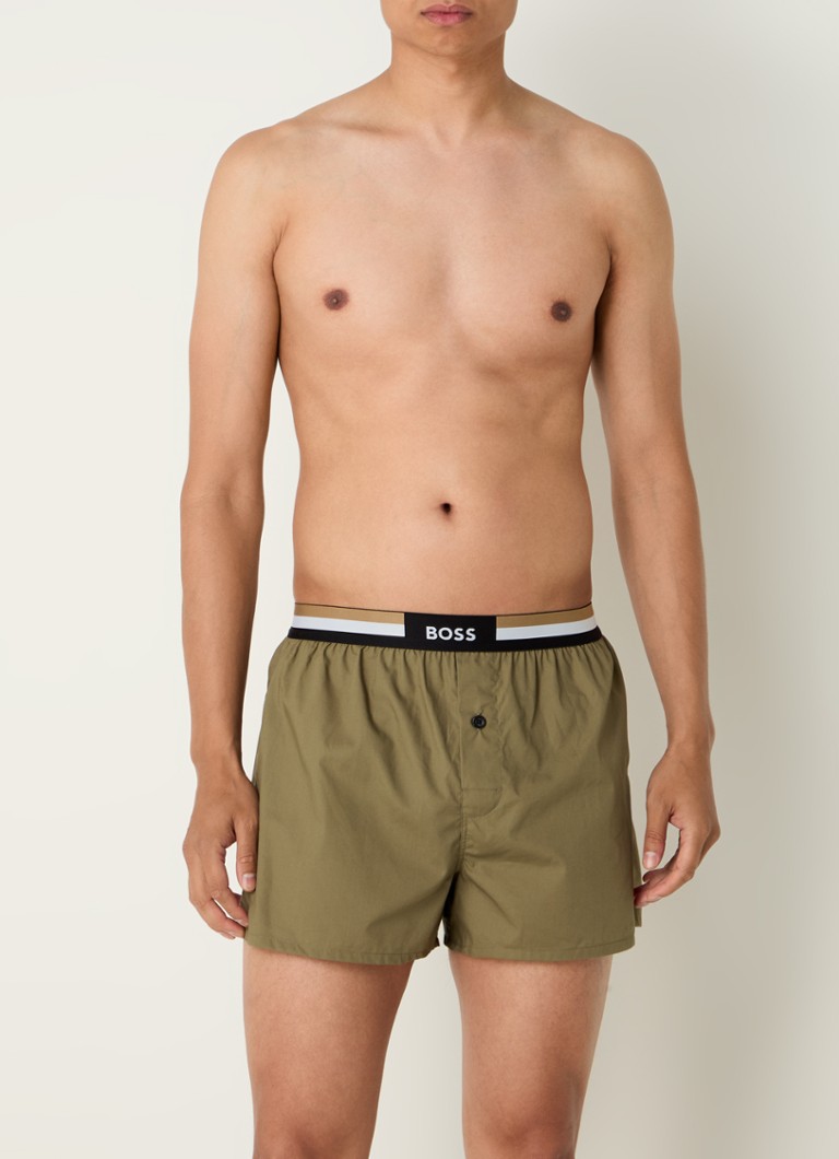 Lot de 2 boxers HUGO BOSS avec ceinture logotée