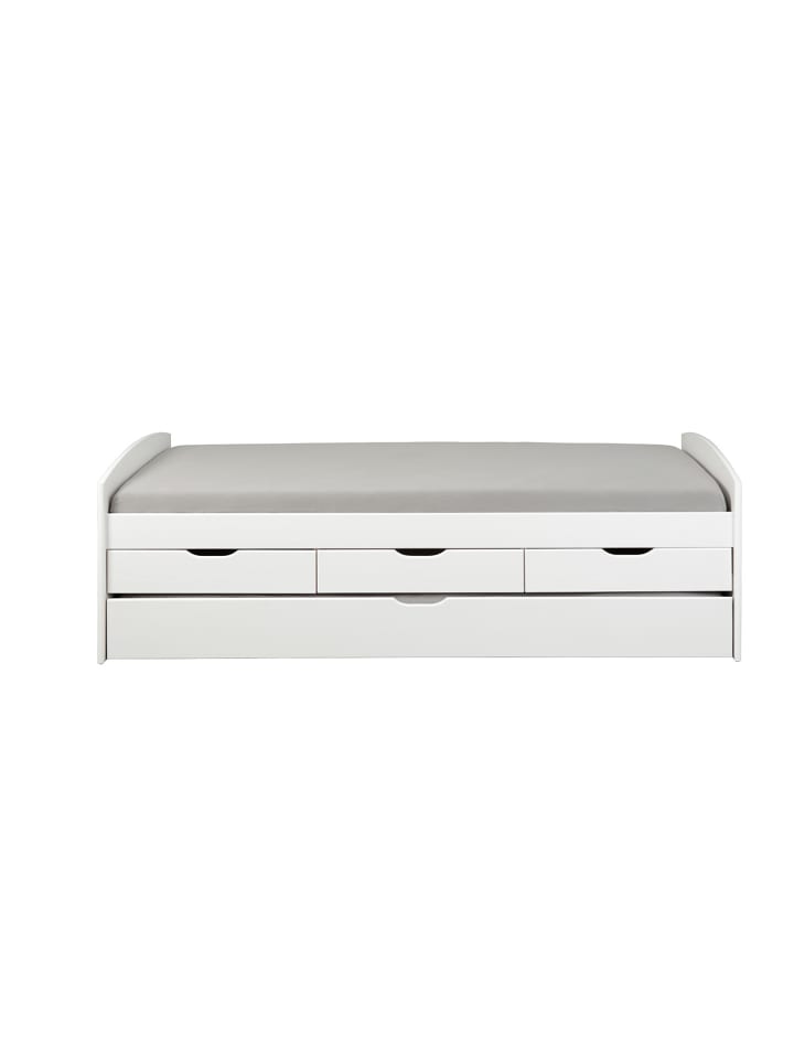 ebuy24 Bett Riewo Weiß 205 x 98 cm günstig kaufen onesize