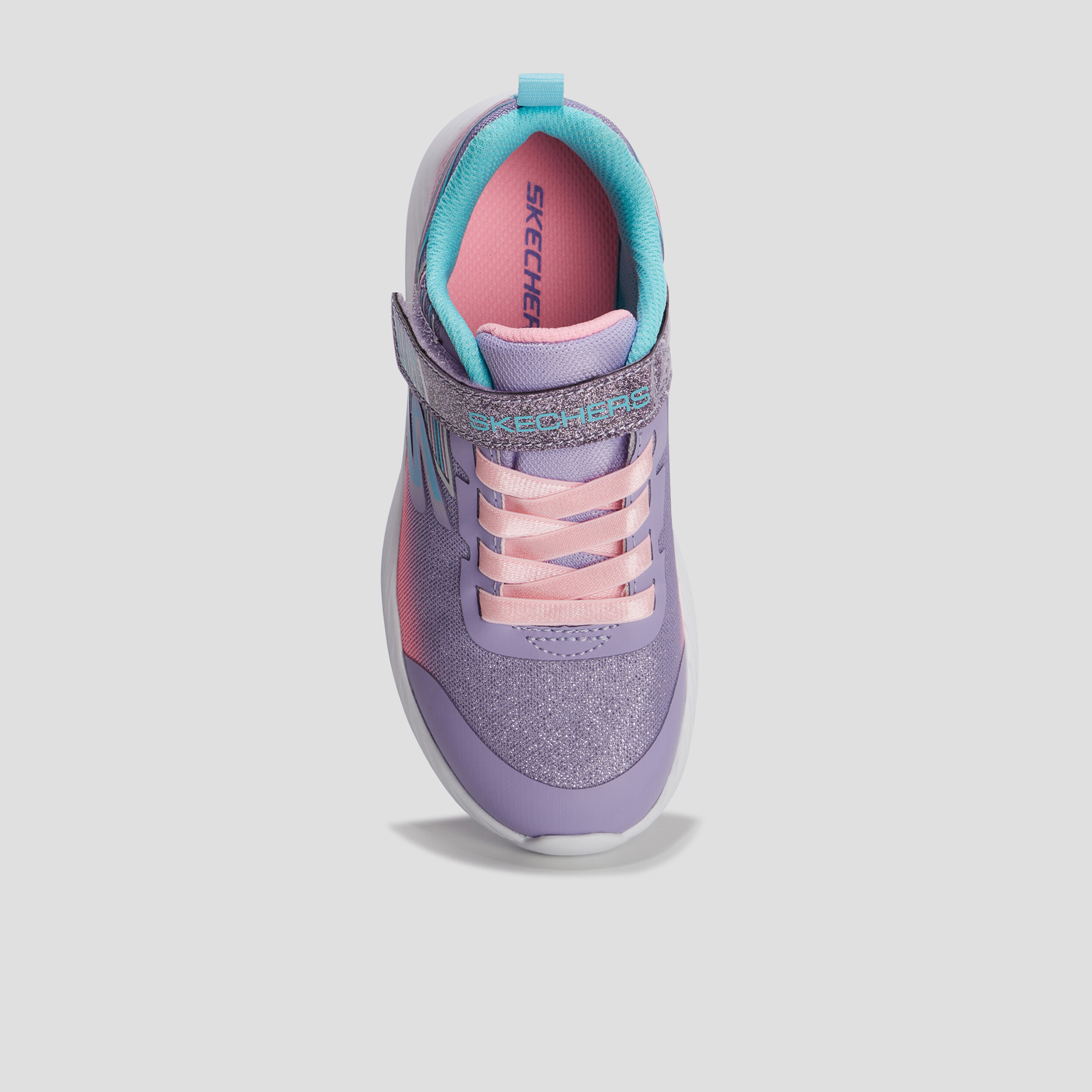 Baskets running lavable Skechers bleu lavande fille | La Halle