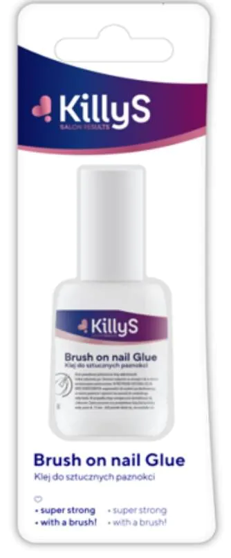 Cola de unhas rosa Killys com pincel