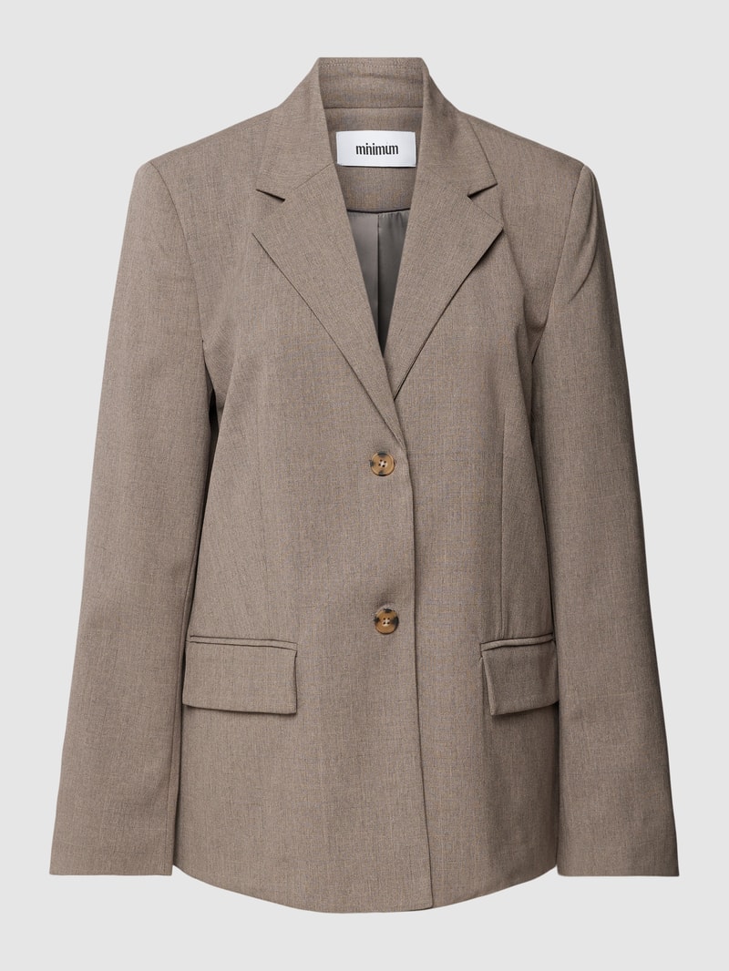 Blazer mit Knopfleiste Modell 'BRIKKA' in taupe