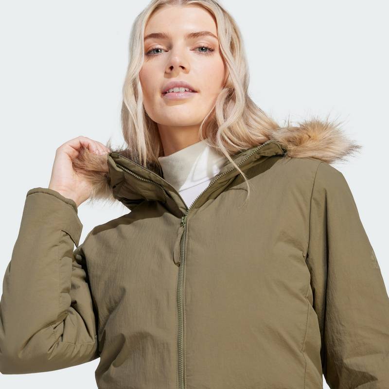 adidas Hooded Fur Parka Softshelljacke Damen