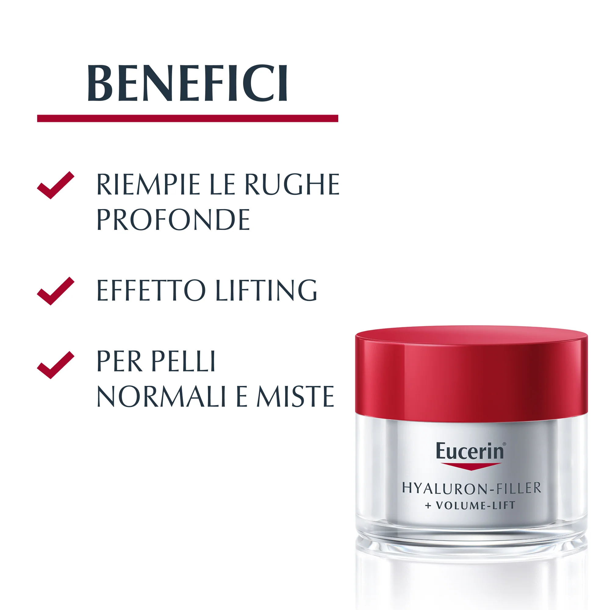 Hyaluron-Filler + Volume-Lift Krem na dzień Hyaluron-Filler + Volume-Lift do skóry normalnej i mieszanej - Liftingujący krem na dzień